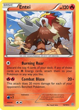 Entei 014/98 - Reverse Holofoil XY Ancient Origins
