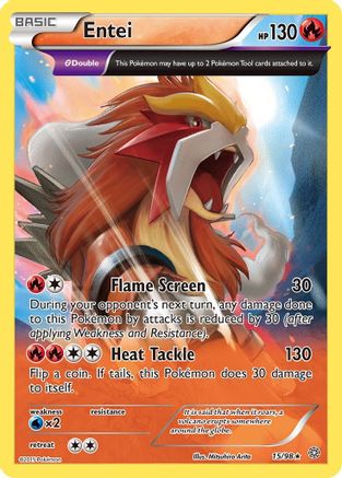 Entei 015/98 - Reverse Holofoil XY Ancient Origins