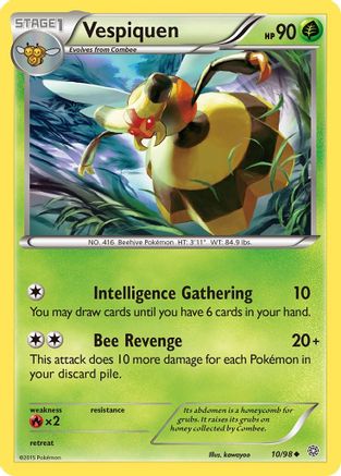 Vespiquen 010/98 - Reverse Holofoil XY Ancient Origins