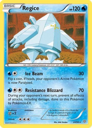 Regice 024/98 - Reverse Holofoil XY Ancient Origins