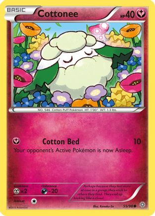 Cottonee 055/98 - Reverse Holofoil XY Ancient Origins