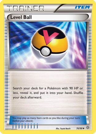 Level Ball 076/98 - Reverse Holofoil XY Ancient Origins