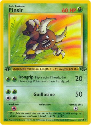 Pinsir 025/64 - 1st Edition Jungle