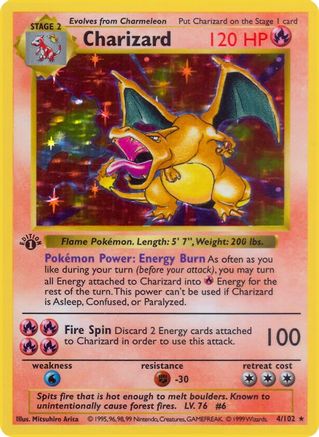 Charizard 004/102 - 1st Edition Holofoil Base Set