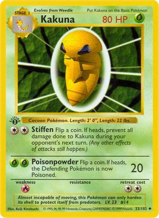 Kakuna 033/102 - Shadowless Base Set