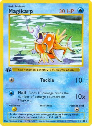 Magikarp 035/102 - Shadowless Base Set