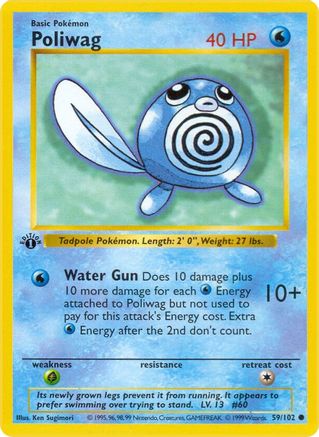 Poliwag 059/102 - Shadowless Base Set
