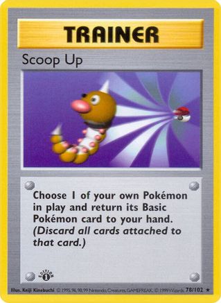 Scoop Up 078/102 - Shadowless Base Set