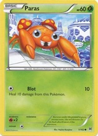Paras 001/168 - Reverse Holofoil XY BREAKthrough