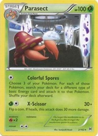 Parasect 002/162 - Reverse Holofoil XY BREAKthrough