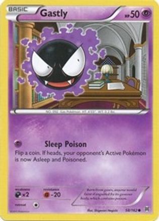 Gastly 058/162 - Reverse Holofoil XY BREAKthrough