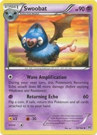 Swoobat 072/162 - Reverse Holofoil XY BREAKthrough