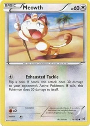 Meowth 114/162 - Reverse Holofoil XY BREAKthrough