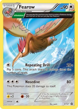 Fearow XY57 - Holofoil XY Promos