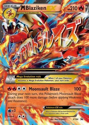 M Blaziken EX XY86 - Holofoil XY Promos