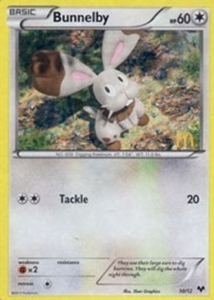 Bunnelby 010/12 - Holofoil McDonalds Promos 2014