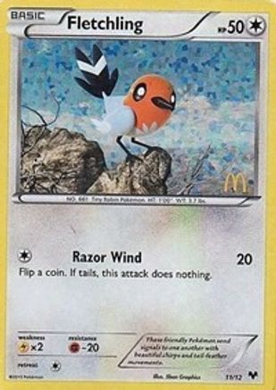Fletchling 011/12 - Holofoil McDonalds Promos 2014