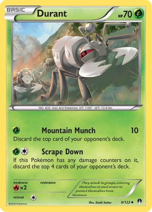 Durant 009/122 - Reverse Holofoil XY BREAKpoint