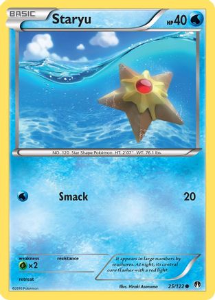 Staryu 025/122 - Reverse Holofoil XY BREAKpoint