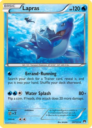 Lapras 028/122 - Reverse Holofoil XY BREAKpoint