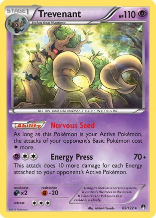 Trevenant 065/122 - Reverse Holofoil XY BREAKpoint