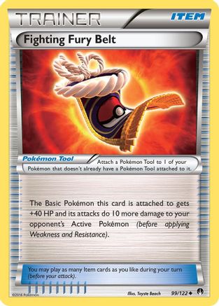 Fighting Fury Belt 099/122 - Reverse Holofoil XY BREAKpoint