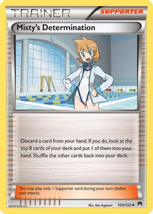 Misty's Determination 104/122 - Reverse Holofoil XY BREAKpoint