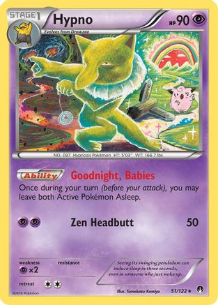 Hypno 051/122 - Reverse Holofoil XY BREAKpoint