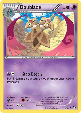 Doublade 061/122 - Reverse Holofoil XY BREAKpoint