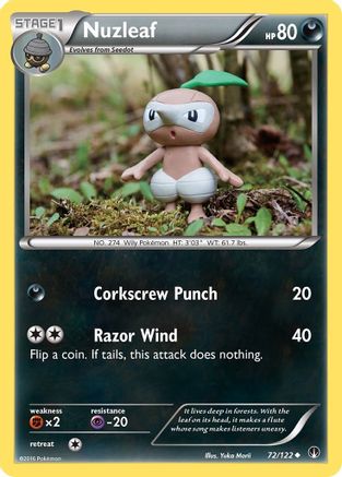 Nuzleaf 072/122 - Reverse Holofoil XY BREAKpoint