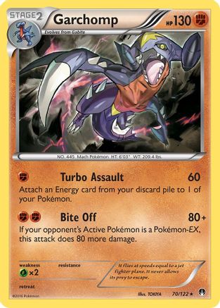Garchomp 070/122 - Holofoil XY BREAKpoint