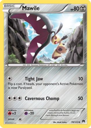 Mawile 078/122 - Reverse Holofoil XY BREAKpoint