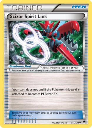 Scizor Spirit Link 111/122 - Reverse Holofoil XY BREAKpoint
