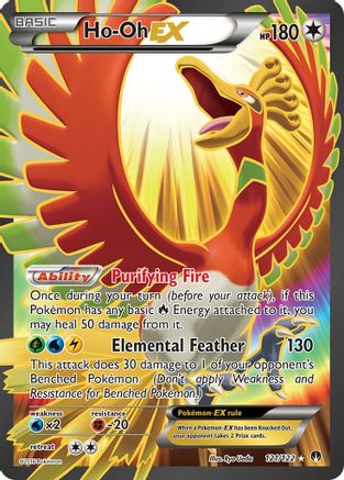 Ho-Oh EX (Full Art) 121/122 - Holofoil XY BREAKpoint