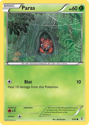 Paras 006/83 - Reverse Holofoil Generations