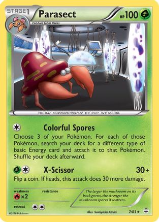 Parasect 007/83 - Reverse Holofoil Generations
