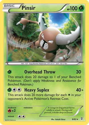 Pinsir 009/83 - Reverse Holofoil Generations