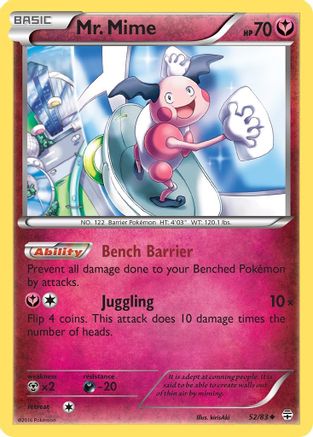 Mr. Mime 052/83 - Reverse Holofoil Generations