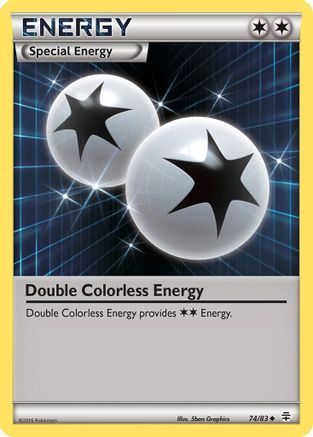 Double Colorless Energy 074/83 - Reverse Holofoil Generations