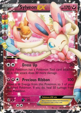Sylveon EX RC21/RC32 - Holofoil Generations Radiant Collection