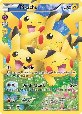 Pikachu (Full Art) RC29/RC32 - Holofoil Generations Radiant Collection