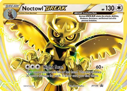 Noctowl BREAK XY136 - Holofoil XY Promos