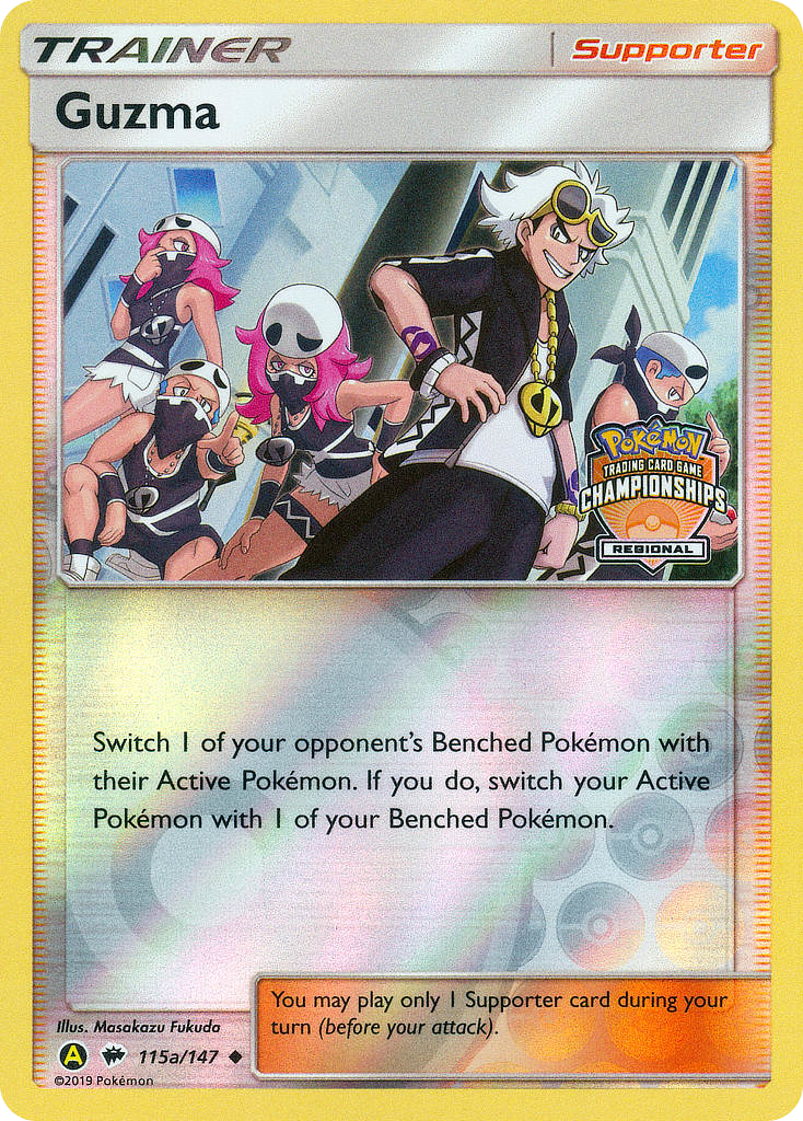 Guzma 115a - Reverse Holofoil Burning Shadows