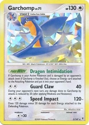 Garchomp (Cracked Ice Holo) 005/147 - Holofoil Deck Exclusives