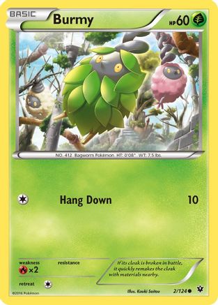 Burmy 002/124 - Reverse Holofoil XY Fates Collide