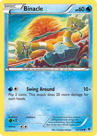Binacle 022/124 - Reverse Holofoil XY Fates Collide