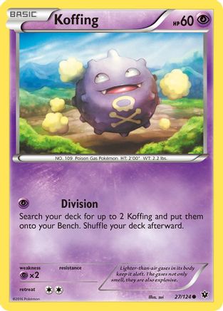 Koffing 027/124 - Reverse Holofoil XY Fates Collide