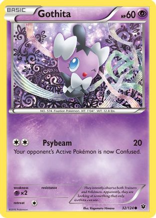 Gothita 032/124 - Reverse Holofoil XY Fates Collide
