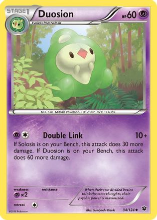 Duosion 034/124 - Reverse Holofoil XY Fates Collide