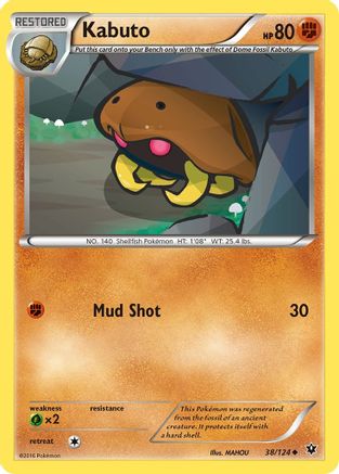 Kabuto 038/124 - Reverse Holofoil XY Fates Collide